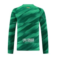 Camisa de time de futebol Barcelona Goleiro Replicas 1º Equipamento 2023-24 Manga Comprida